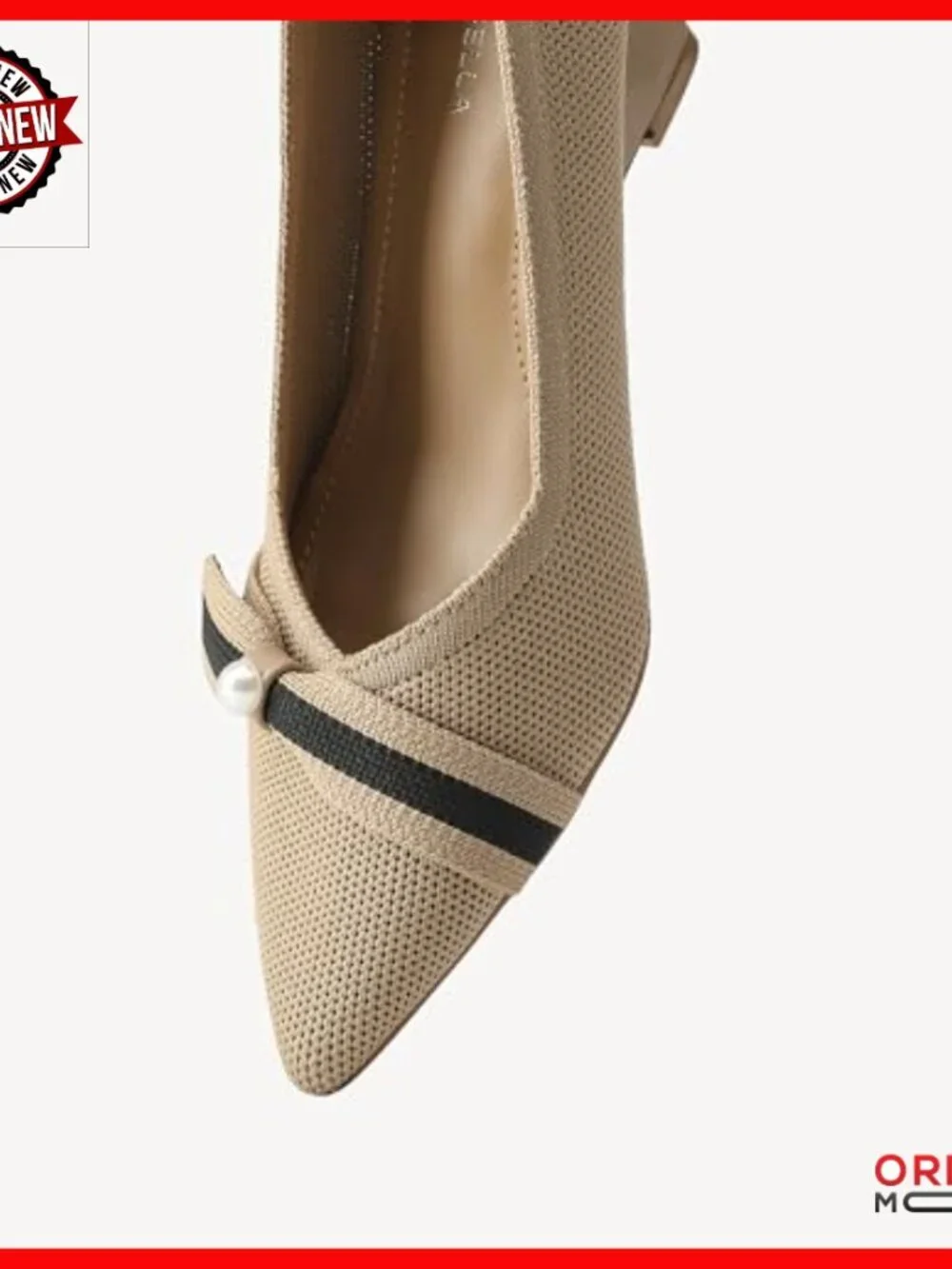 Women's Bow Wedge Heels Knit Slip-On Pumps Pointed Toe Office Shoes